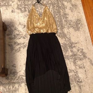 Formal sequin high-low dress
